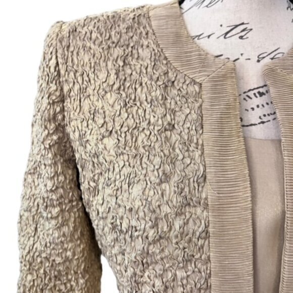 Karen Lawrence by Matthew Jacket Dress Combo Size 8 Metallic Gold Vintage MOTHER - Picture 4 of 16